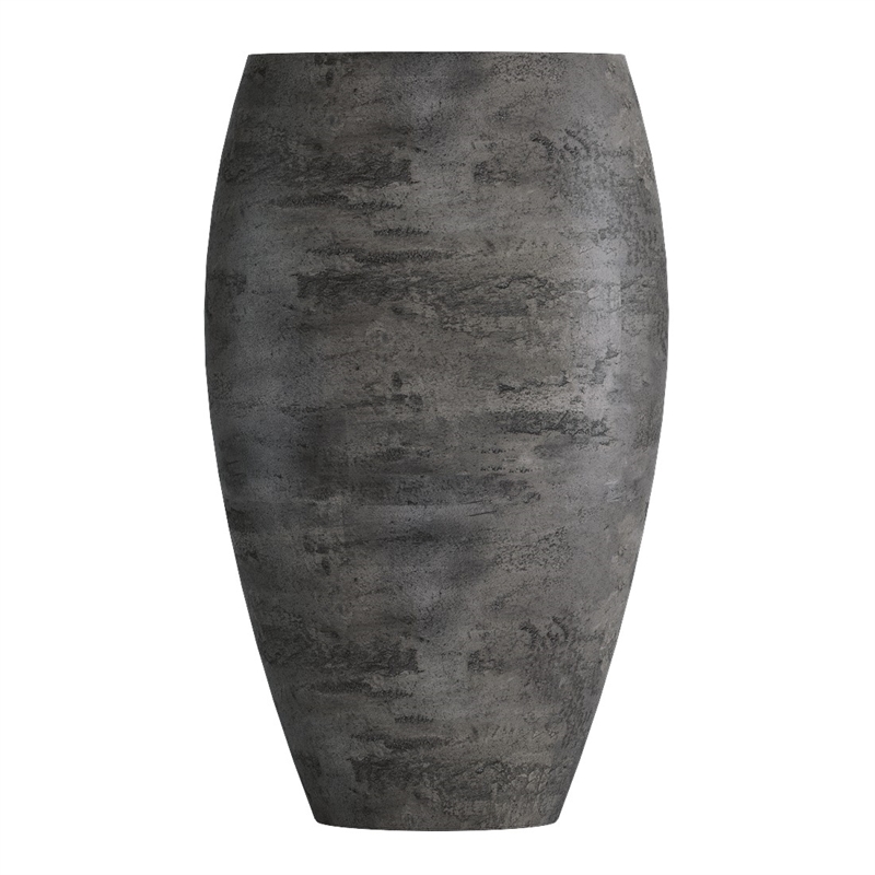 Кашпо CONCRETIKA OVAL CONCRETE GREY DARK высокое 23196 - фото 97801