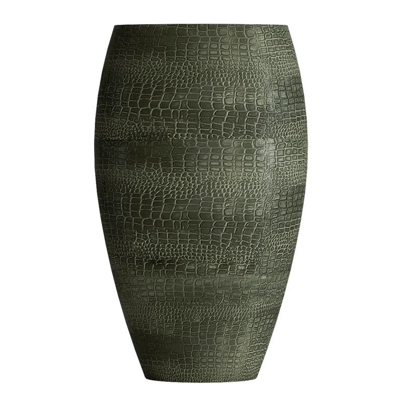 Кашпо CONCRETIKA OVAL CAYMAN GREEN высокое 38787 - фото 97835