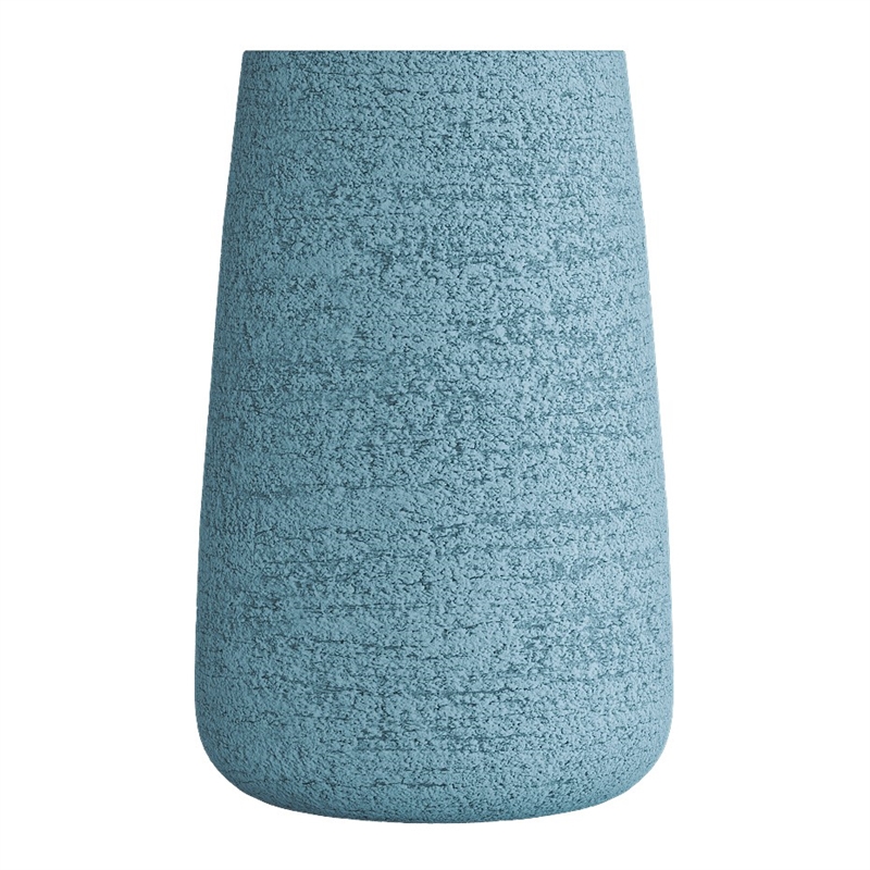 Кашпо CONCRETIKA CONE EROSIA BLUE высокое 22609 - фото 98007