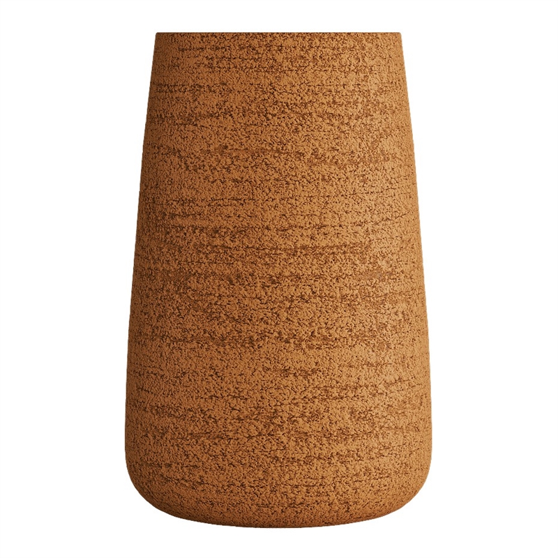 Кашпо CONCRETIKA CONE EROSIA OCHRE высокое 22615 - фото 98010