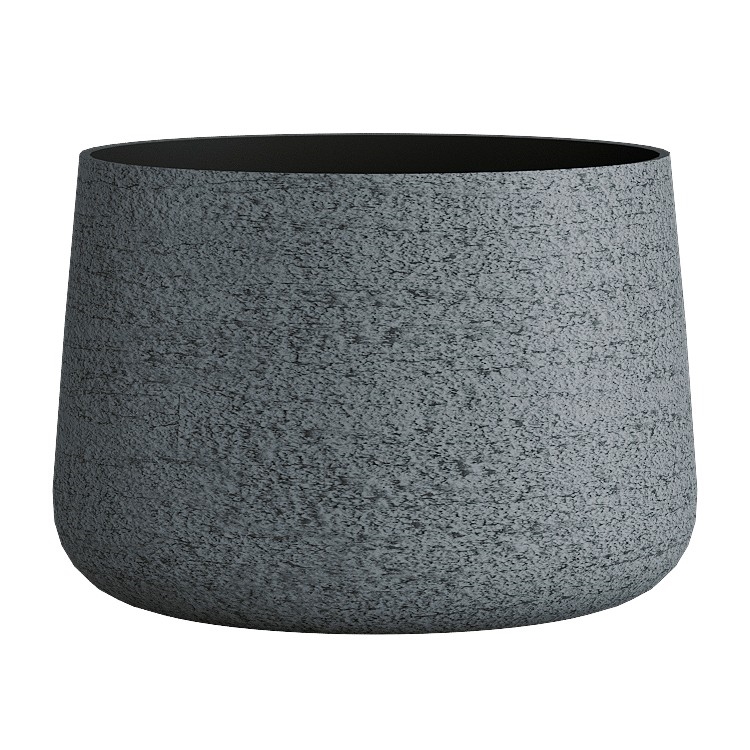 Кашпо CONCRETIKA CONE EROSIA GRAY низкое 31491 - фото 98099