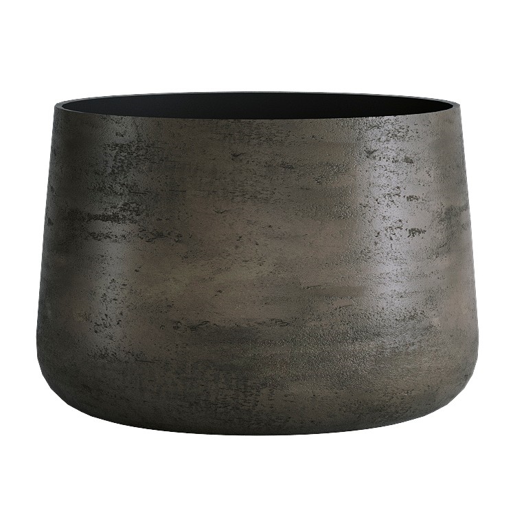 Кашпо CONCRETIKA CONE BREZENT GREY низкое 31474 - фото 98118
