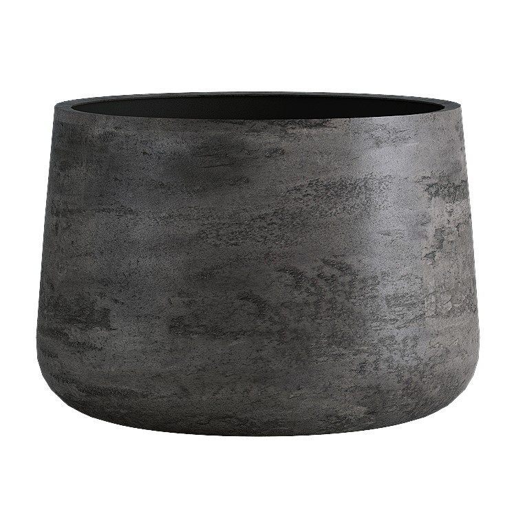 Кашпо CONCRETIKA CONE CONCRETE GREY DARK низкое 31481 - фото 98119