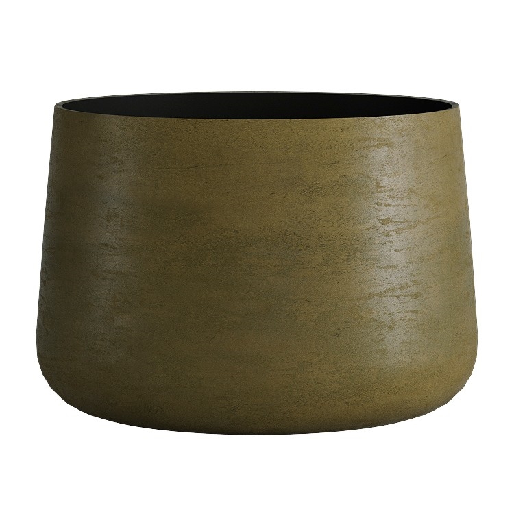 Кашпо CONCRETIKA CONE AVOCADO GREEN низкое 31470 - фото 98131