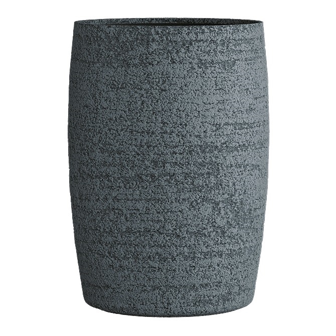Кашпо CONCRETIKA CIGAR EROSIA GRAY низкое 23030 - фото 98221