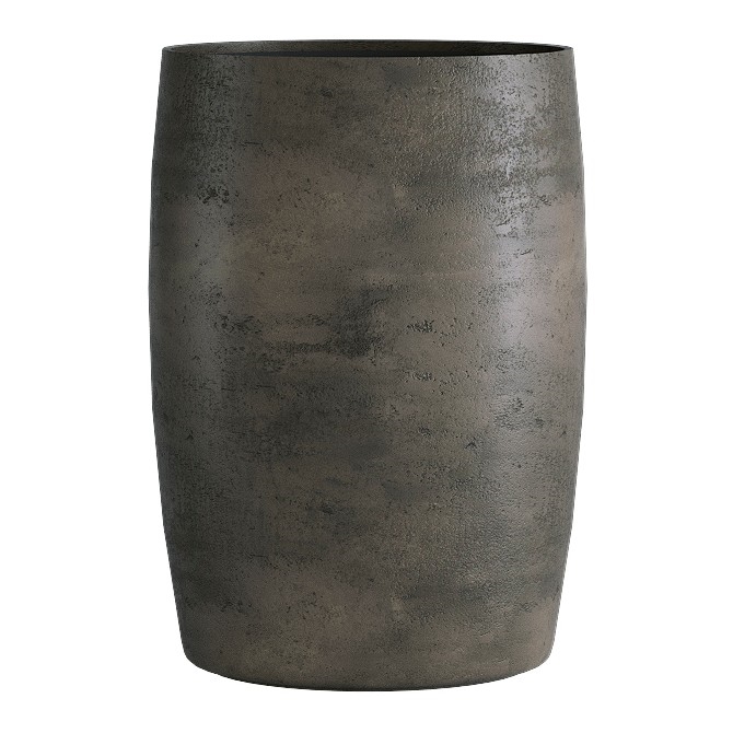 Кашпо CONCRETIKA CIGAR BREZENT GREY низкое 31594 - фото 98237