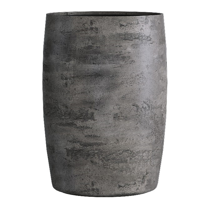 Кашпо CONCRETIKA CIGAR CONCRETE GREY DARK низкое 23021 - фото 98238