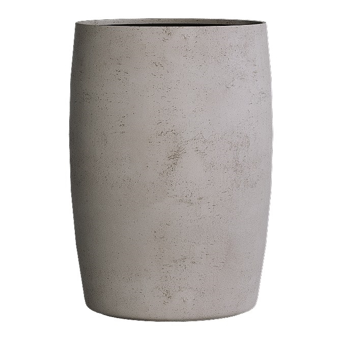 Кашпо CONCRETIKA CIGAR CONCRETE WHITE низкое 23024 - фото 98240