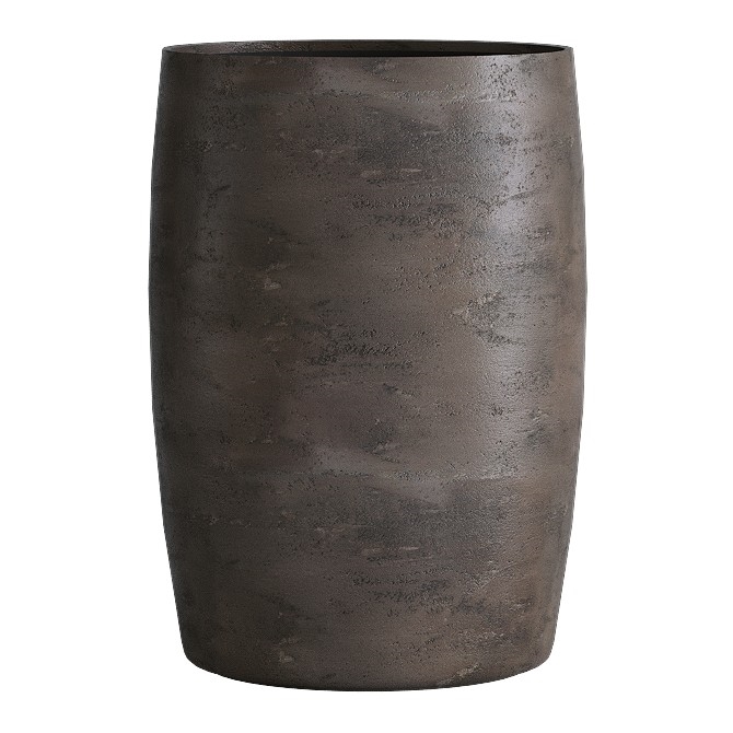Кашпо CONCRETIKA CIGAR TAUPE CONCRETE низкое 31592 - фото 98241