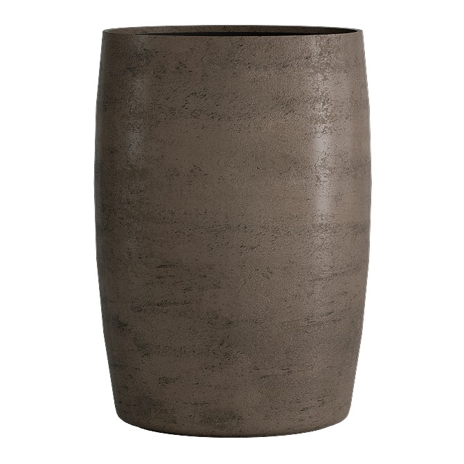 Кашпо CONCRETIKA CIGAR SMOKEY GREY низкое 31591 - фото 98243
