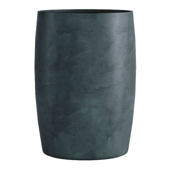 Кашпо CONCRETIKA CIGAR OCEAN GREEN низкое 23037 - фото 98244