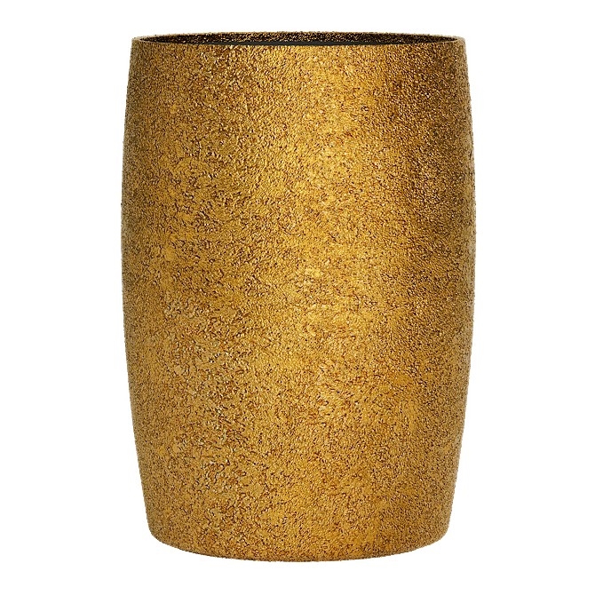 Кашпо CONCRETIKA CIGAR RICH GOLD низкое 38512 - фото 98251