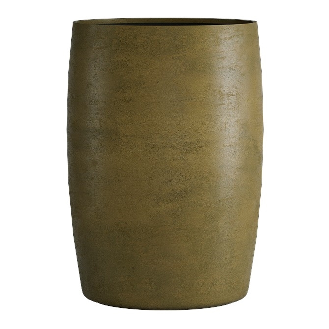 Кашпо CONCRETIKA CIGAR AVOCADO GREEN низкое 23013 - фото 98253