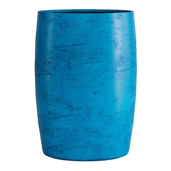 Кашпо CONCRETIKA CIGAR COBALT BLUE низкое 23019 - фото 98255