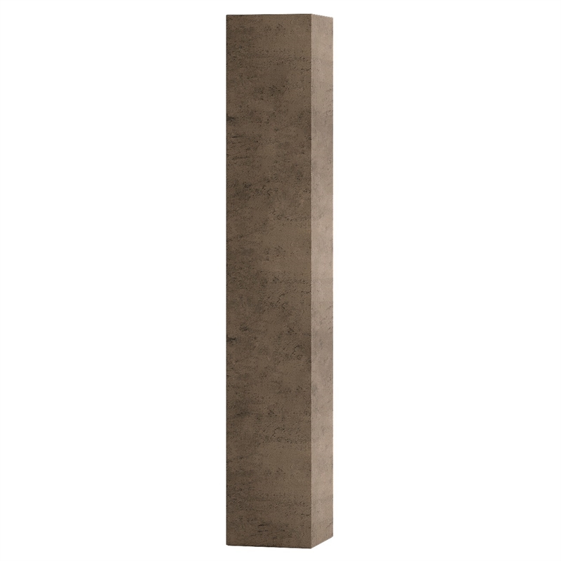 Кашпо CONCRETIKA COLONNA SMOKEY GREY высокое 31396 - фото 98451