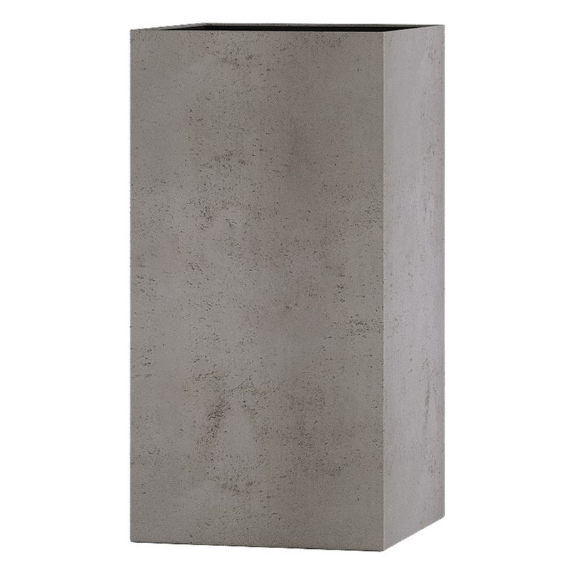 Кашпо CONCRETIKA COLONNA CONCRETE WHITE низкое 23653 - фото 98501