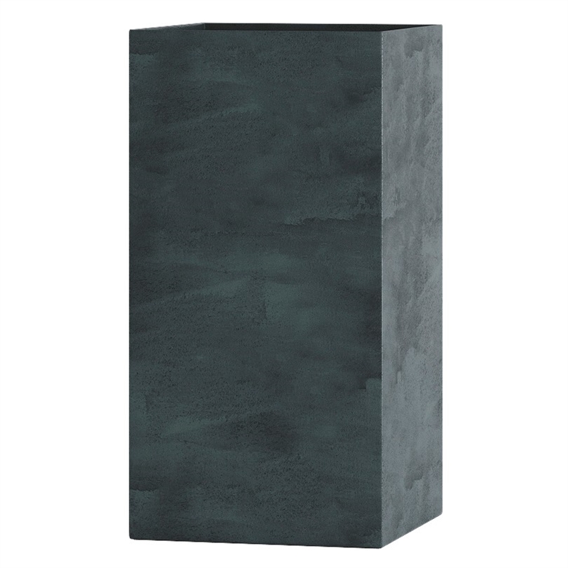Кашпо CONCRETIKA COLONNA OCEAN GREEN низкое 23666 - фото 98502