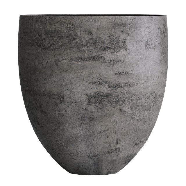 Кашпо CONCRETIKA BARREL CONCRETE GREY DARK низкое 23126 - фото 98687