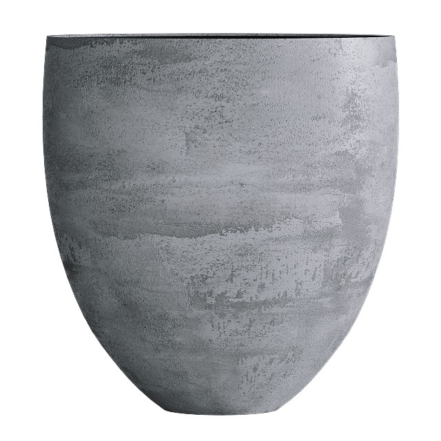 Кашпо CONCRETIKA BARREL CONCRETE GREY LIGHT низкое 23127 - фото 98688