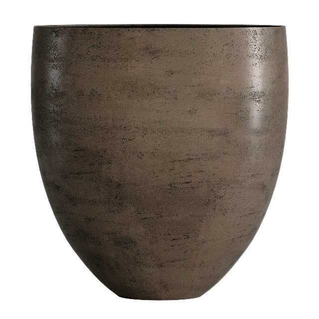 Кашпо CONCRETIKA BARREL SMOKEY GREY низкое 31571 - фото 98692