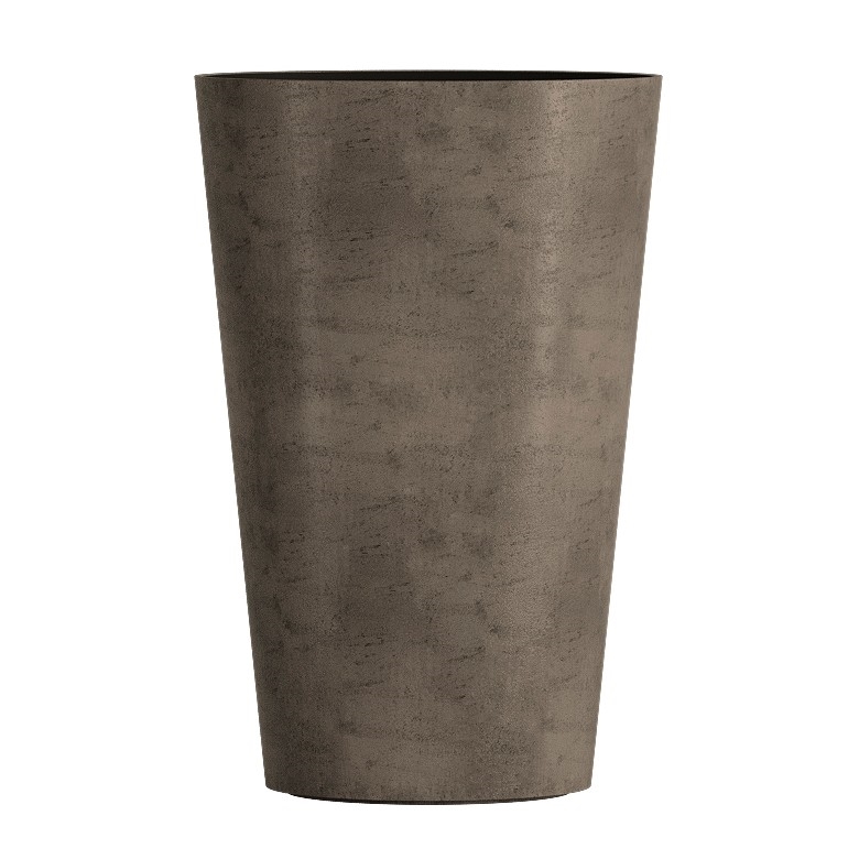 Кашпо CONCRETIKA CRATER SMOKEY GREY высокое 31199 - фото 99097