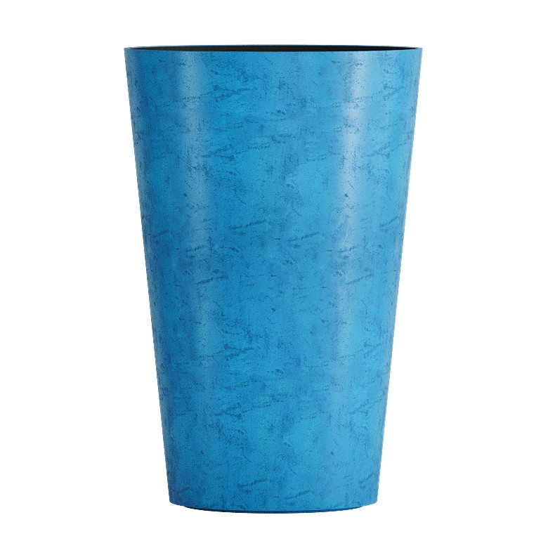 Кашпо CONCRETIKA CRATER COBALT BLUE высокое 22945 - фото 99102
