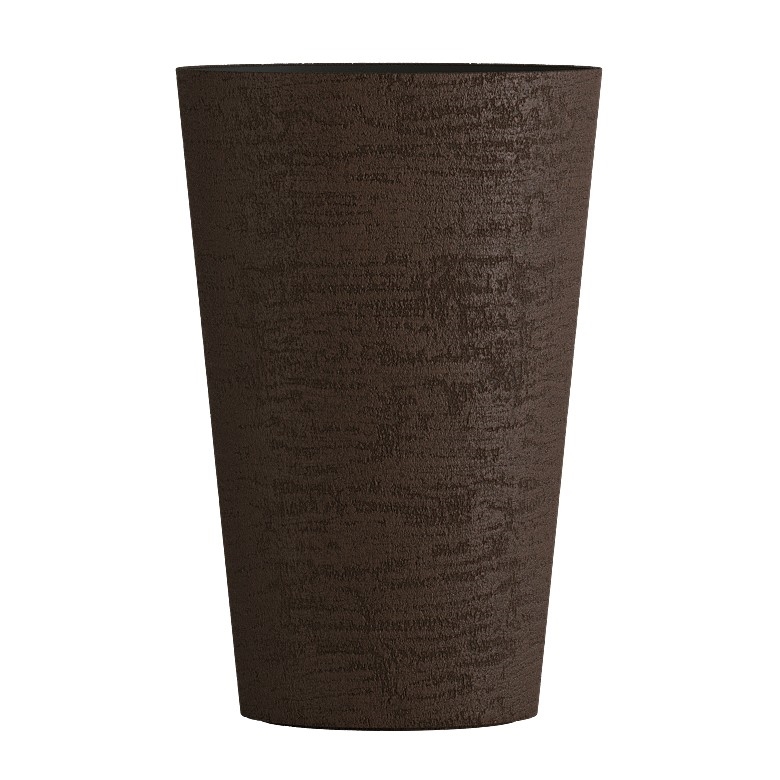 Кашпо CONCRETIKA CRATER EROSIA BROWN высокое 22952 - фото 99104