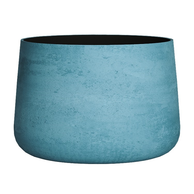 Кашпо CONCRETIKA CONE BLUE SKY низкое 31472 - фото 99254