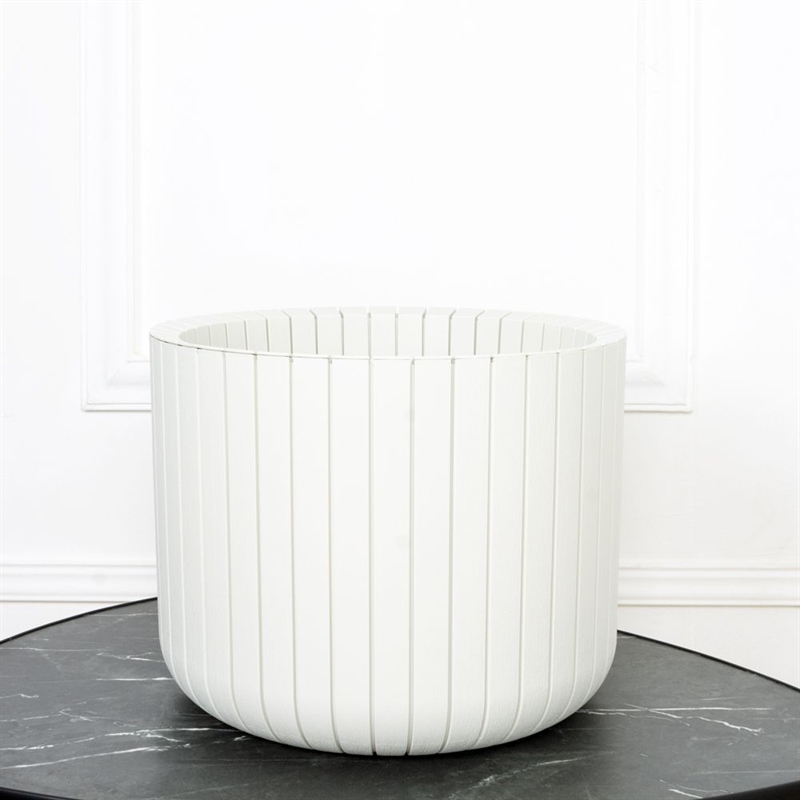 707/К2702/М3040(Fix) Кашпо Шато d38см, h30см, 29л, белое 39234 - фото 99609