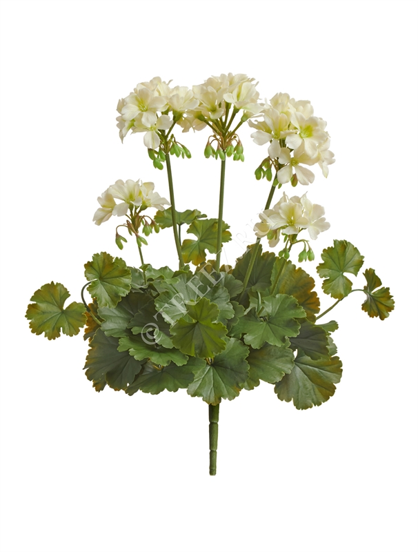 Герань кремовая цветущий куст (UV-фильтр) (искусственная) Treez Collection 39313 - фото 99805