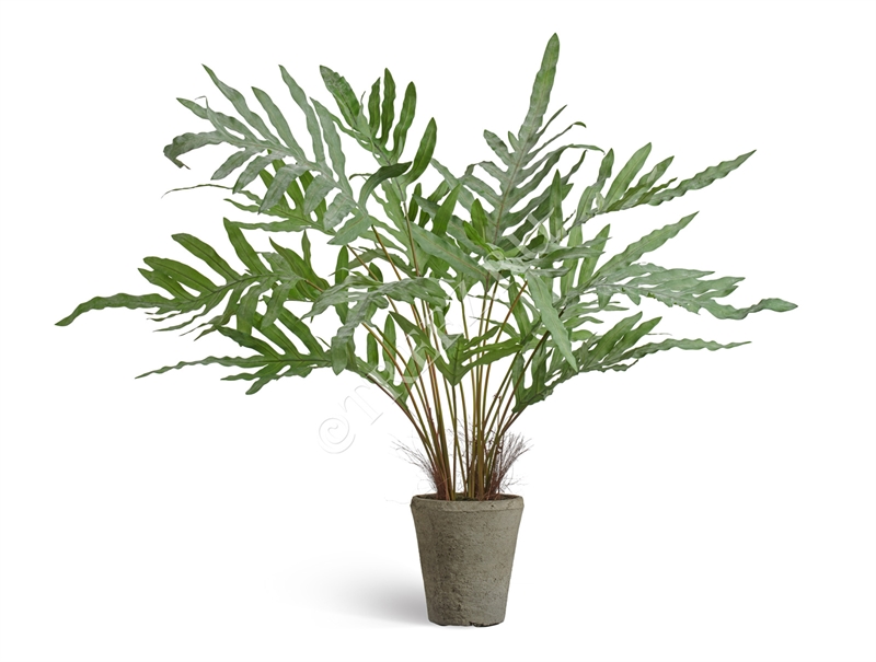 Папоротник Рэббит Фут в керамическом кашпо (искусственный) Treez Collection 39321 - фото 99813