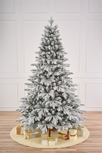 Ель искусственная заснеженная "Ленинградская" (ПВХ,ПЭ), D161xH240 см 41234