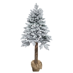 Ель искусственная заснеженная "Скандинавская" (ПЭ), D95xH210 см 41243