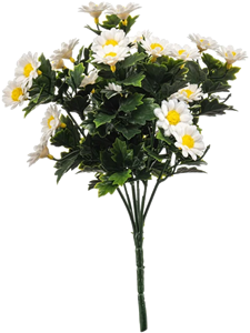 Ромашка куст белый (искусственный) Nieuwkoop Europe 41442