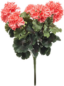 Герань куст персиковый (uv) (искусственный) Nieuwkoop Europe 41512