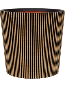 Кашпо Capi roots groove vase conical black 45280