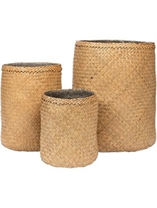 Кашпо Bohemian kenyi seagrass набор 3 шт. (Pottery Pots )