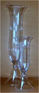 Ваза стеклянная двухсторонняя D28 H100 см
