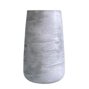 Кашпо CONCRETIKA CONE CONCRETE GREY LIGHT высокое 22597