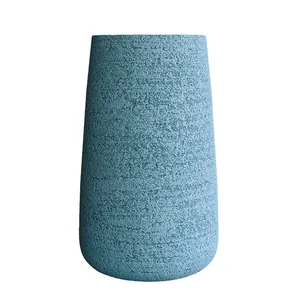 Кашпо CONCRETIKA CONE EROSIA BLUE высокое 22609