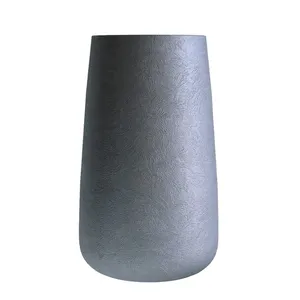 Кашпо CONCRETIKA CONE PREMIUM GREY высокое 22629