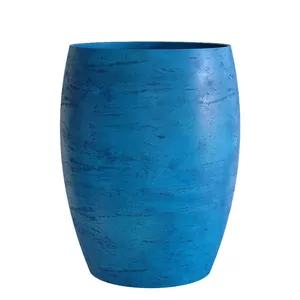 Кашпо CONCRETIKA OVAL COBALT BLUE 22806