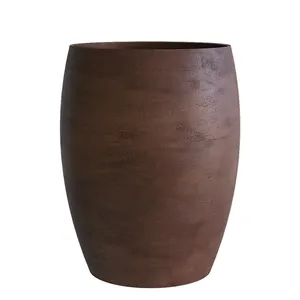 Кашпо CONCRETIKA OVAL COFFEE 22807