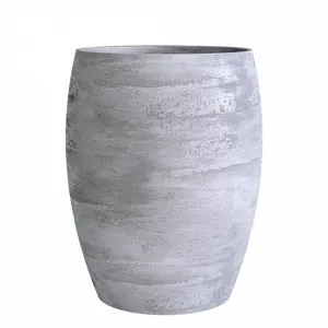 Кашпо CONCRETIKA OVAL CONCRETE GREY LIGHT 22809