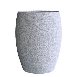 Кашпо CONCRETIKA OVAL EROSIA WHITE 22819