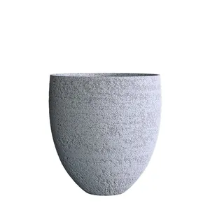 Кашпо CONCRETIKA BARREL EROSIA WHITE низкое 23137