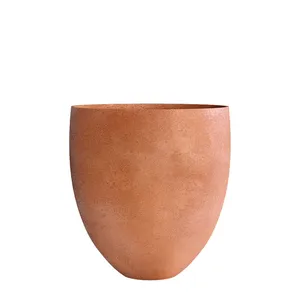 Кашпо CONCRETIKA BARREL RED CLAY низкое 23145