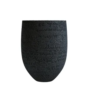 Кашпо CONCRETIKA BARREL EROSIA BLACK 23167