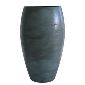 Кашпо CONCRETIKA OVAL OCEAN GREEN высокое 23212