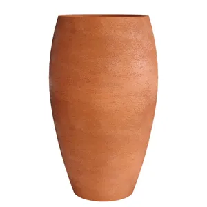 Кашпо CONCRETIKA OVAL RED CLAY высокое 23215